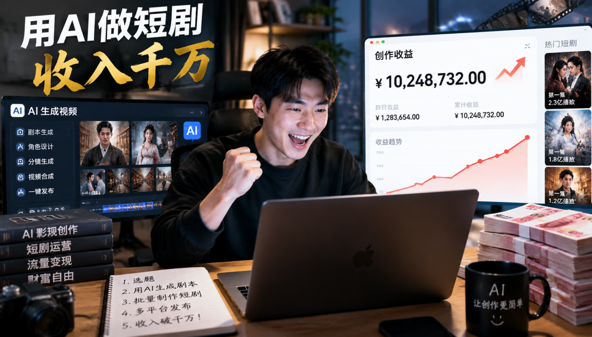 AIGC 创作者经济:普通人借力 AI 年入千万的真实路径
