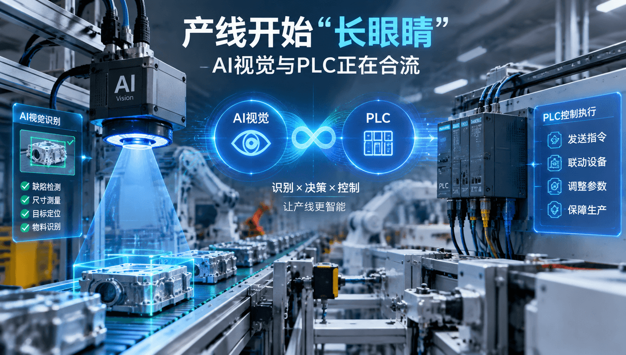 产线开始“长眼睛":AI视觉与PLC正在合流