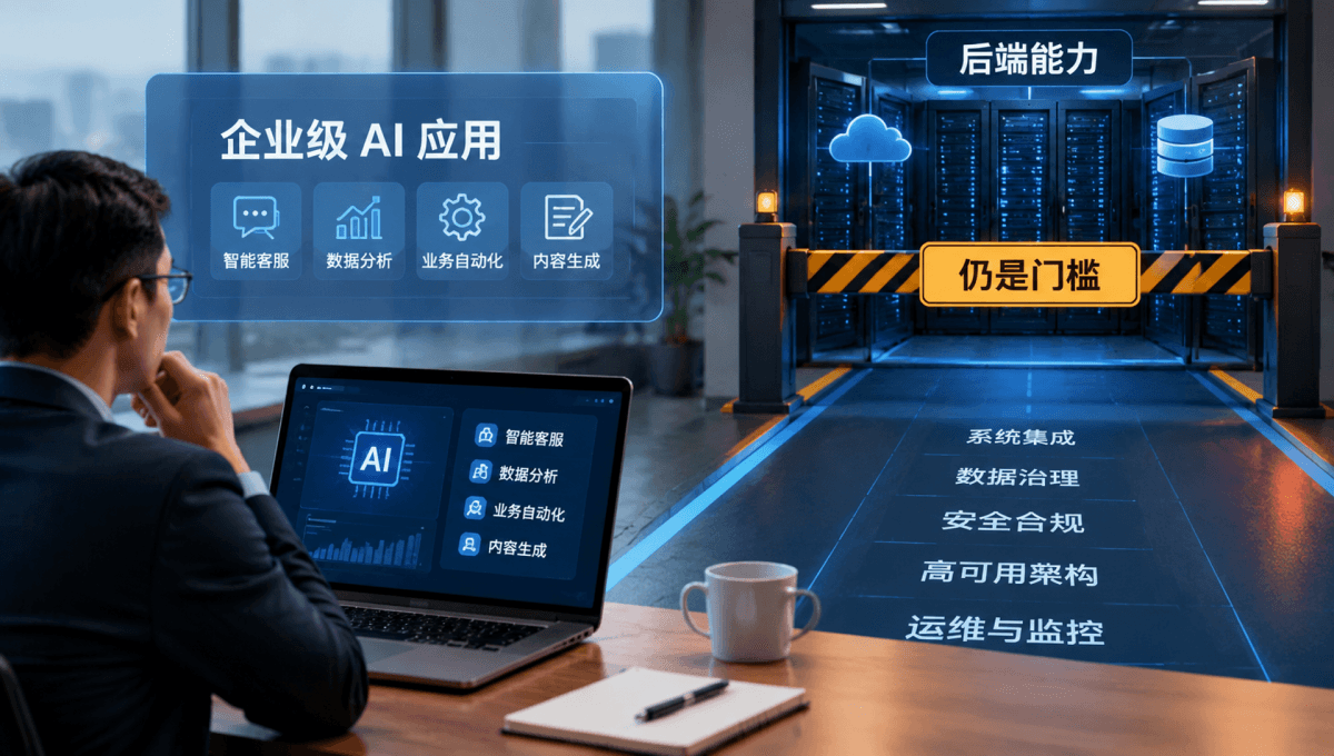 企业级AI应用,为什么后端能力仍是门槛